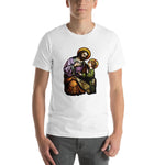 Load image into Gallery viewer, St. Joseph with Christ Child Stained Glass Window T-Shirt - Catholicamtees

