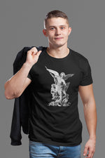 Load image into Gallery viewer, St. Michael - Dragon Lightweight T-Shirt - Catholicamtees
