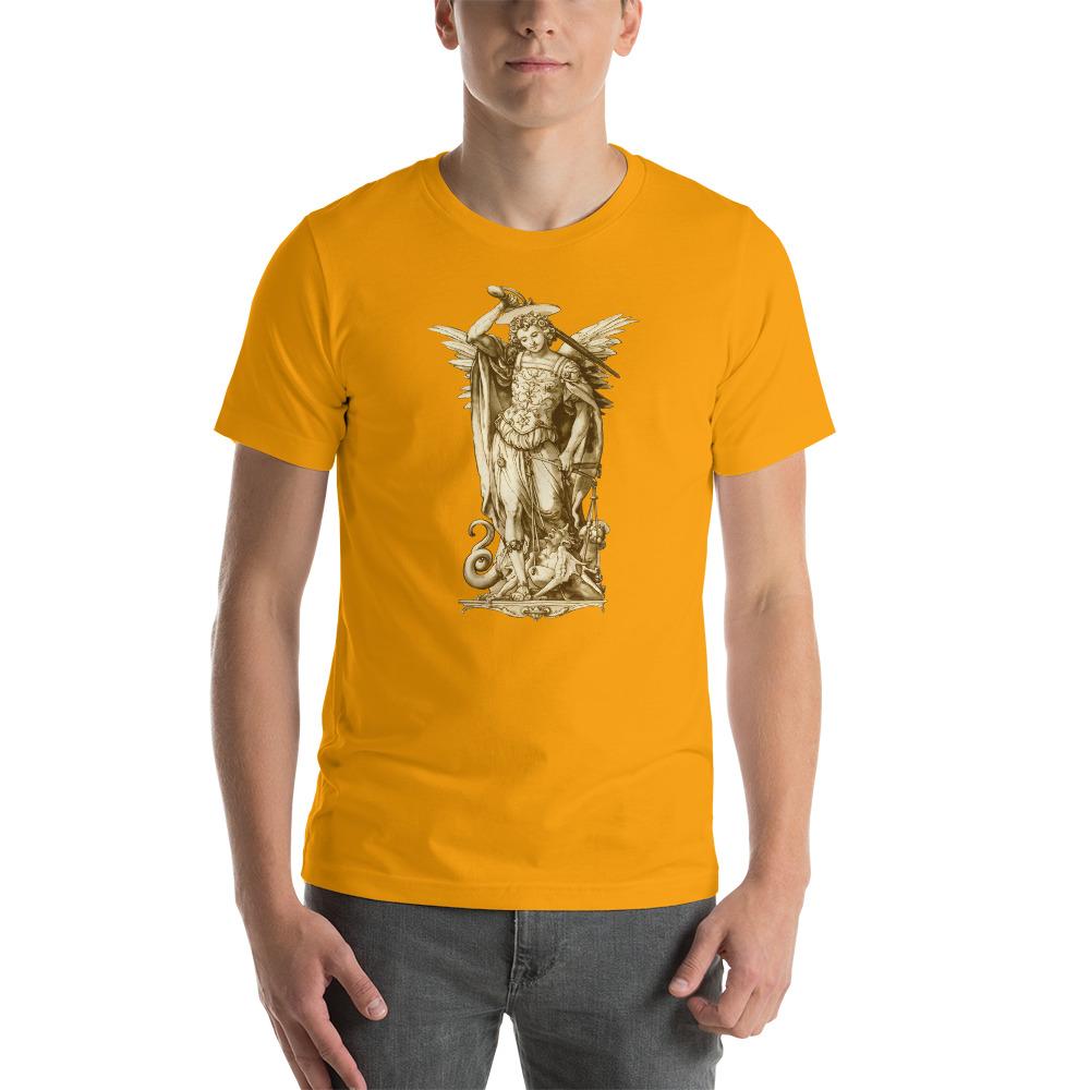 St. Michael the Archangel Disegno T-Shirt - Catholicamtees