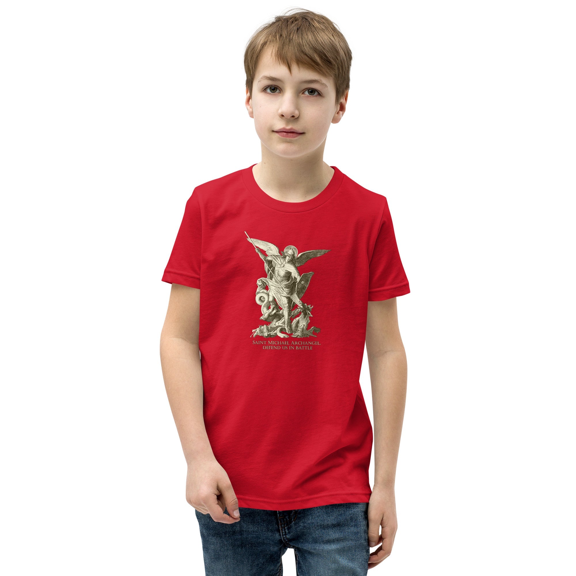 St. Michael the Archangel Youth Short Sleeve T-Shirt - Catholicamtees