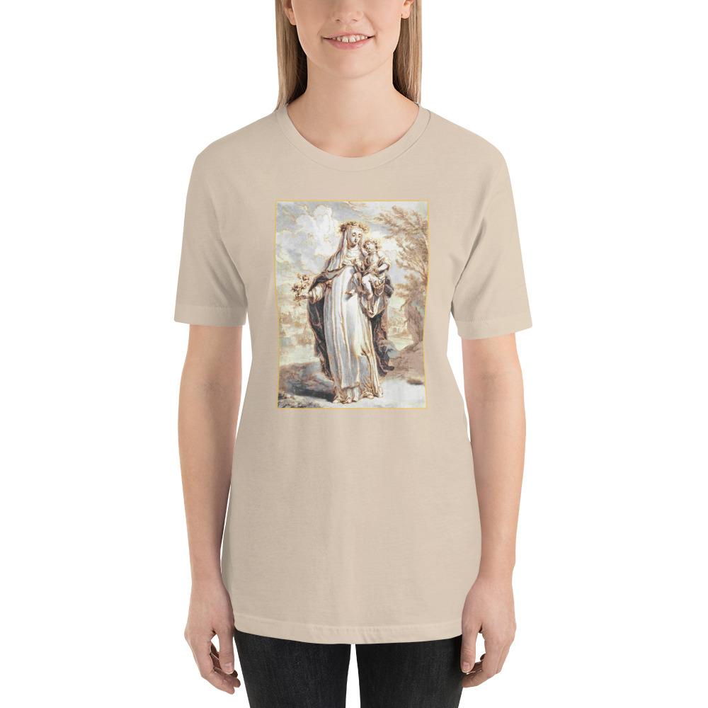 St. Rose of Lima Artistic Sketch T-Shirt - Catholicamtees