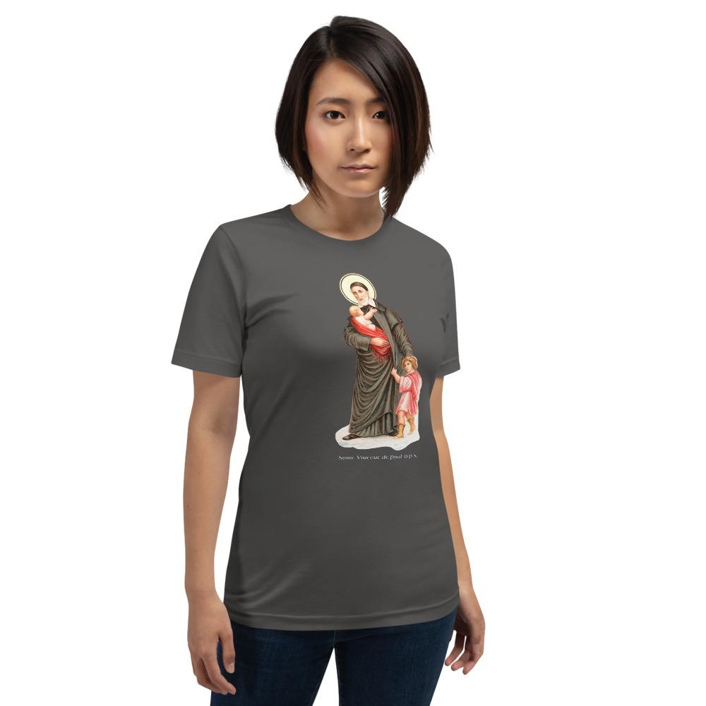 St. Vincent de Paul Holy Card T-Shirt - Catholicamtees
