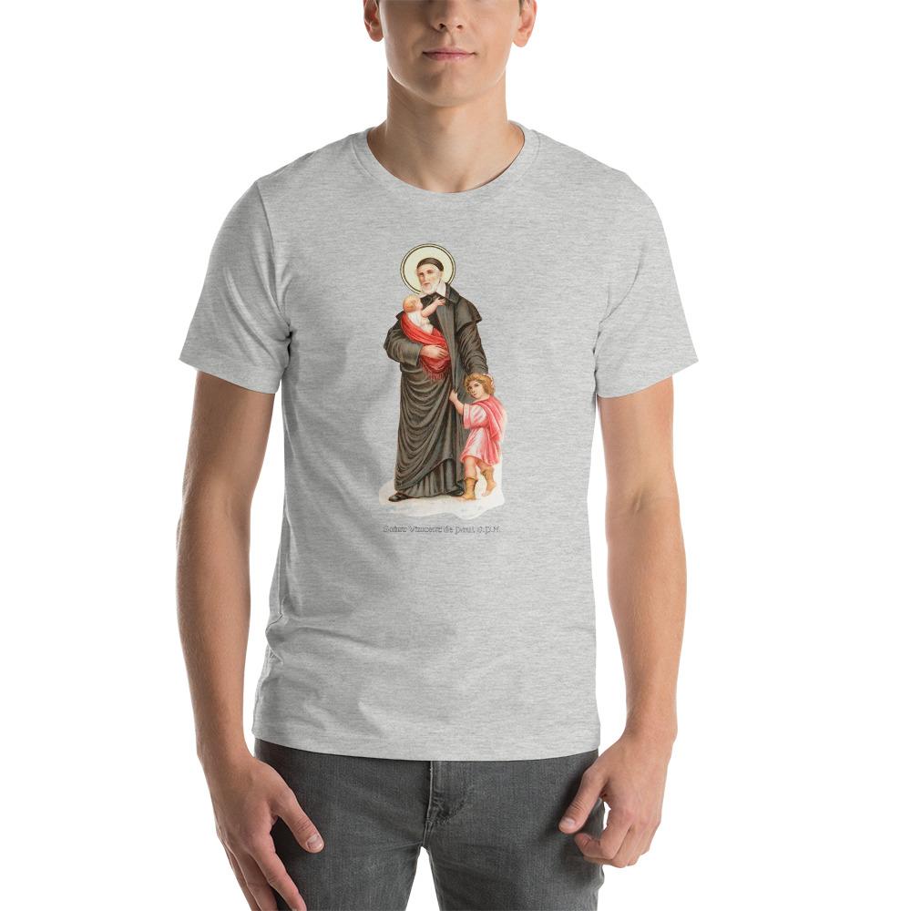 St. Vincent de Paul Holy Card T-Shirt - Catholicamtees