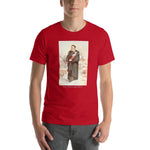 Load image into Gallery viewer, St. Vincent de Paul in Winter Holy Card T-Shirt - Catholicamtees
