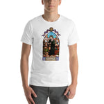 Load image into Gallery viewer, St. Vincent de Paul Stained Glass Window T-Shirt - Catholicamtees
