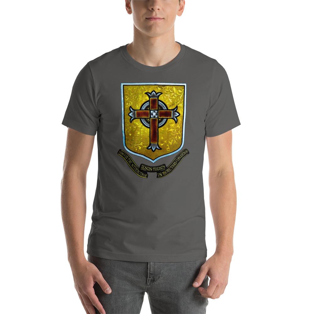 Stained Glass Cross Lightweight T-Shirt - Catholicamtees