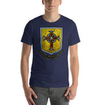 Load image into Gallery viewer, Stained Glass Cross Lightweight T-Shirt - Catholicamtees
