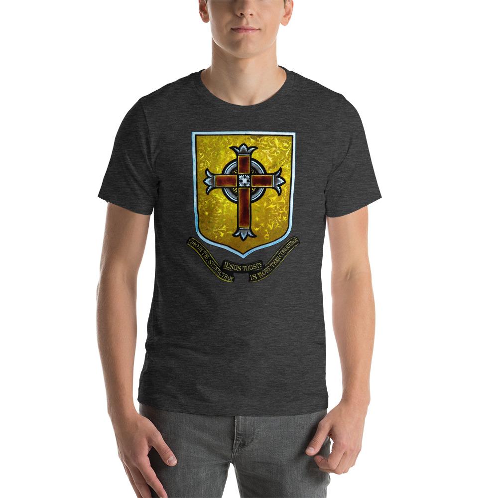 Stained Glass Cross Lightweight T-Shirt - Catholicamtees