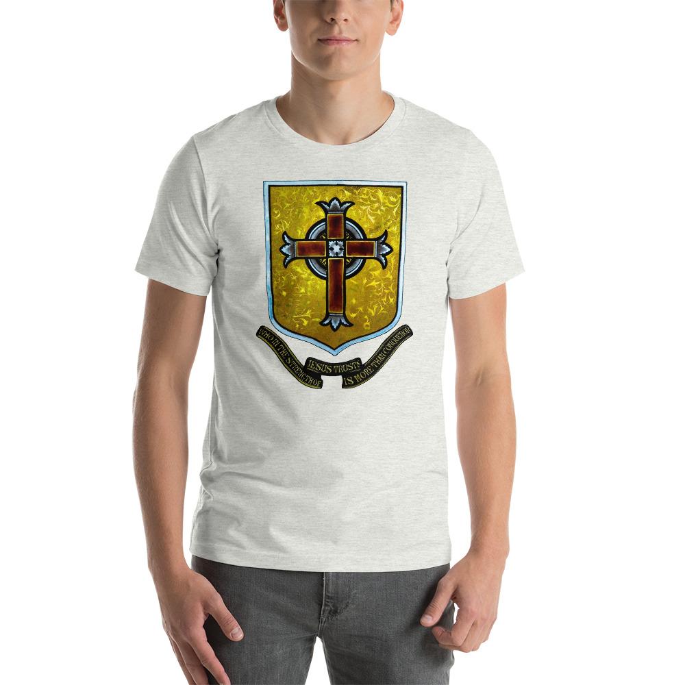 Stained Glass Cross Lightweight T-Shirt - Catholicamtees