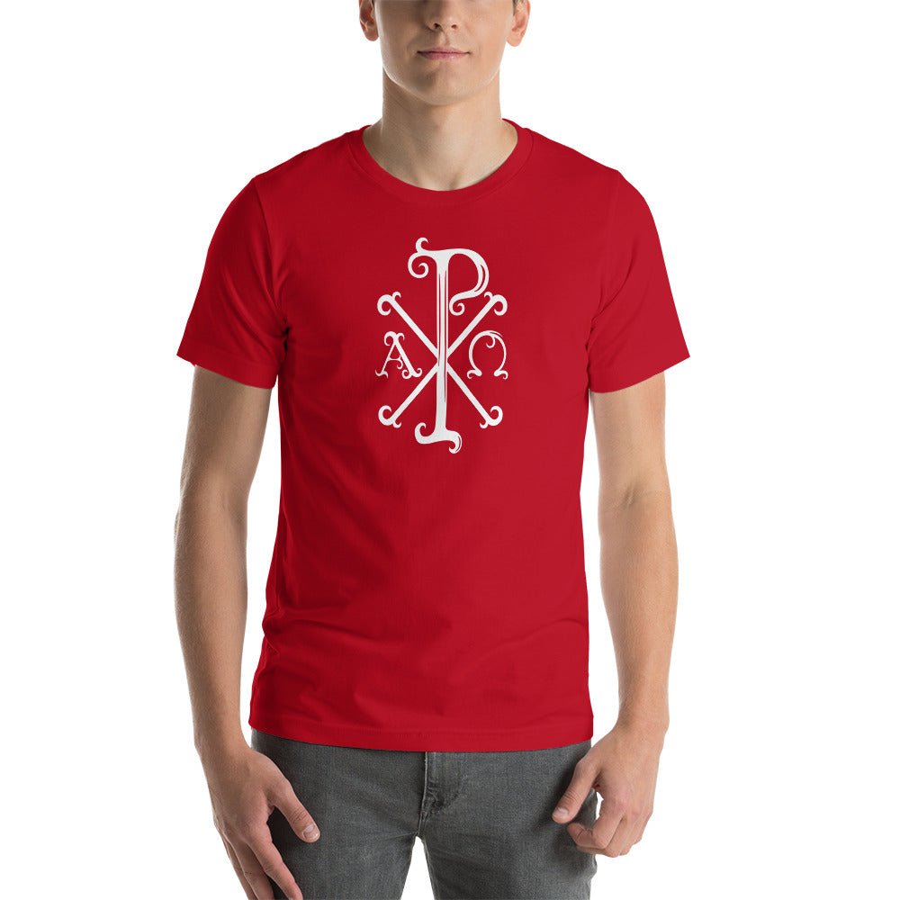 The Chi Rio with Alpha and Omega T-Shirt - Catholicamtees