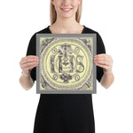 Load image into Gallery viewer, The Monogram for Jesus - IHS- with the Instruments of Our Lord&#39;s Passion Poster - Catholicamtees
