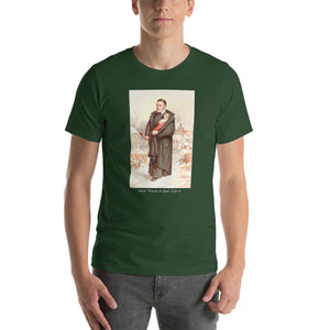 St. Vincent de Paul in Winter Holy Card T-Shirt