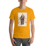 Load image into Gallery viewer, St. Vincent de Paul in Winter Holy Card T-Shirt
