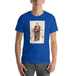 Load image into Gallery viewer, St. Vincent de Paul in Winter Holy Card T-Shirt
